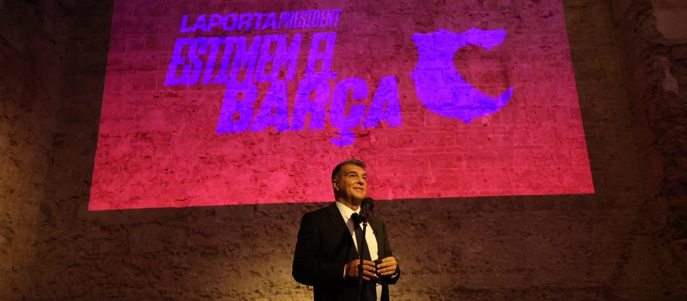 Απίστευτη κίνηση από υποψήφιο πρόεδρο της Μπαρτσελόνα - Έβαλε γιγαντιαία αφίσα του απέναντι από το Μπερναμπέου